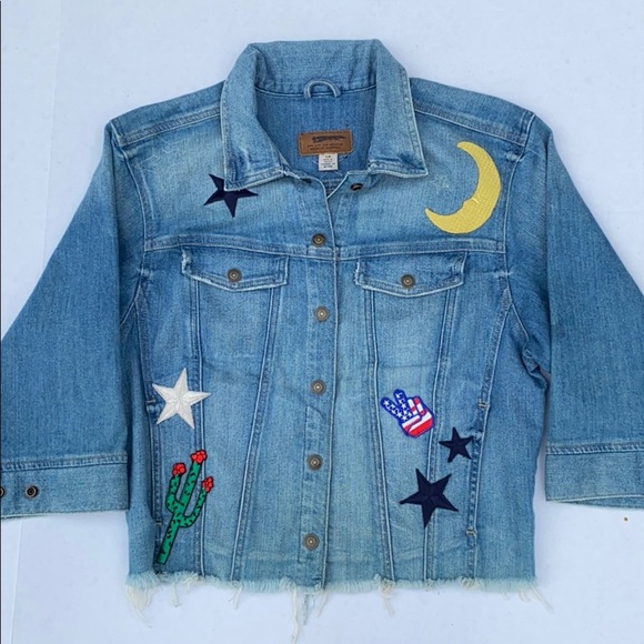 NEW GUESS Blue Denim Women's Jacket SZ S - Picture 1 of 11